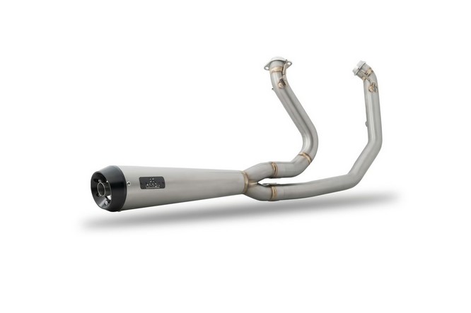 Malparidos 2-1 exhaust system in Titanium - für Harley Davidson M8 Softail - 2018 - 2024 EURO4 Euro5 Auspuffanlage ECE-Typgenehmigung