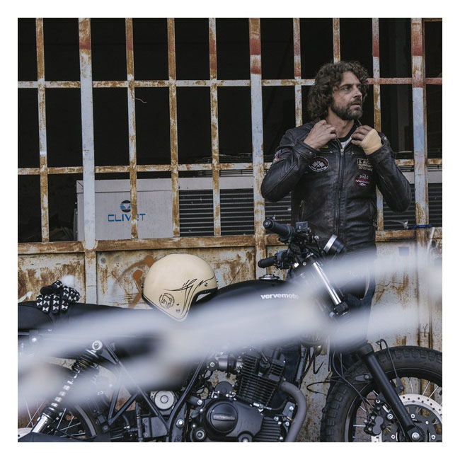Holy Freedom Zero Evo Jacket Black - Motorrad Lederjacke in Schwarz