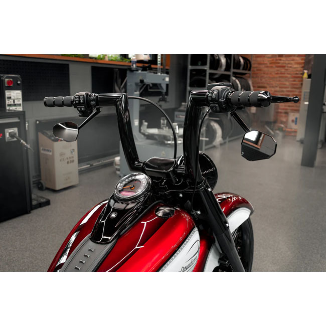 Killer Custom, Killer Bull 2" fat bar. 12" rise Lenkrad für Harley-Davidson® 82-24 H-D mech. & e-throttle 18-24 Fatboy 2