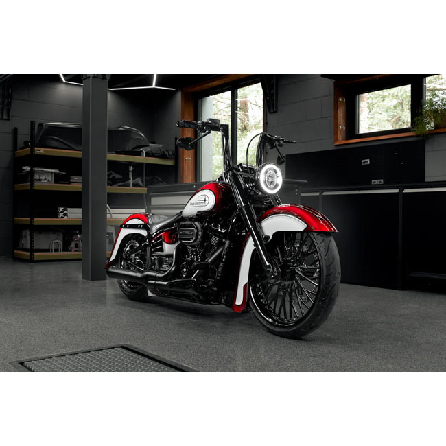Killer Custom, Killer Bull 2" fat bar. 12" rise Lenkrad für Harley-Davidson® 82-24 H-D mech. & e-throttle 18-24 Fatboy 3