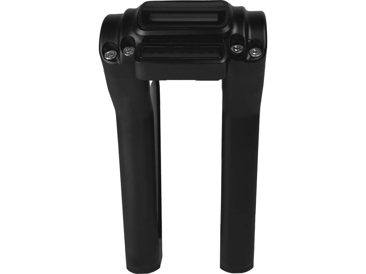 Performance Club Style Riser Kit 9" Height, 1" Handlebar Clamp for Digital Instrument Black Satin