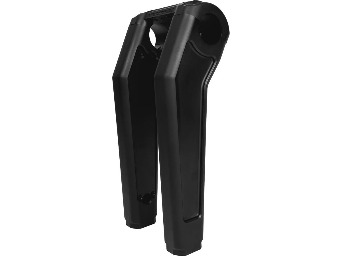 Performance Club Style Riser Kit 7" Height, 1" Handlebar Clamp without Instrument Black Satin