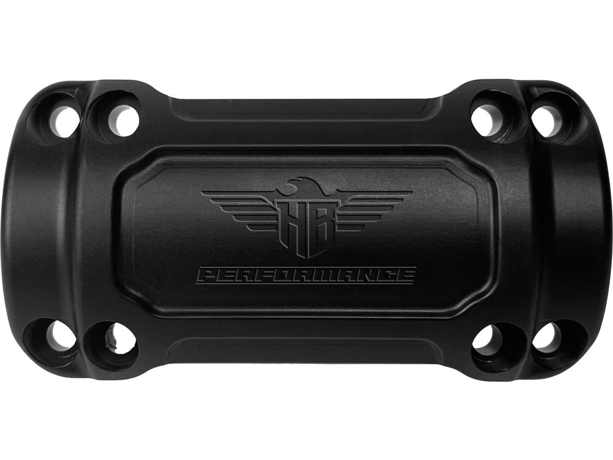 Performance Club Style Riser Kit 7" Height, 1" Handlebar Clamp without Instrument Black Satin