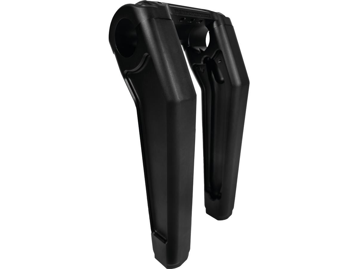 Performance Club Style Riser Kit 7" Height, 1" Handlebar Clamp without Instrument Black Satin