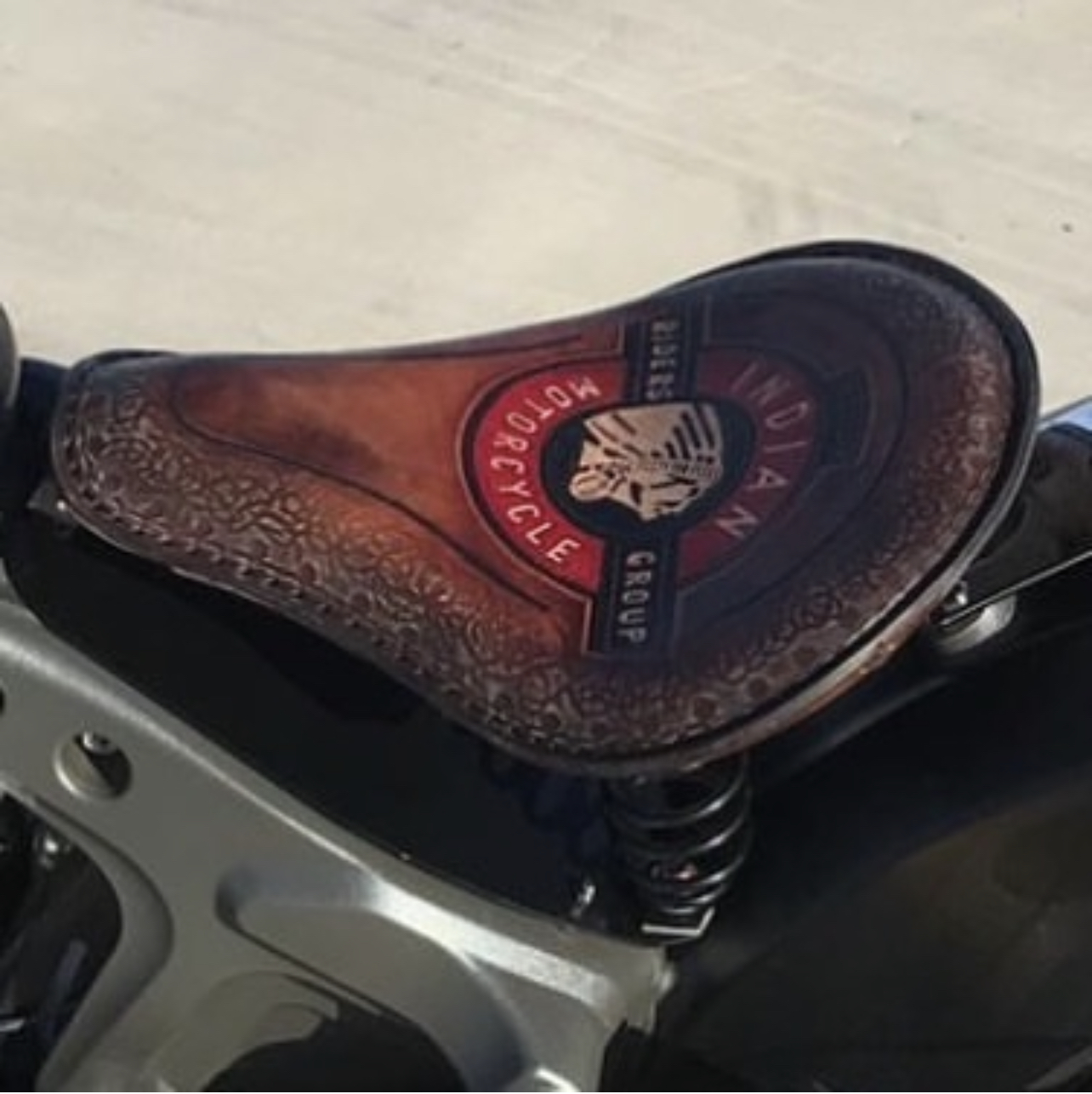 Indian Motorcycle Leder Sitz Bobber Einzelsitz - Biker Motorrad Solositz Bobber Sitz