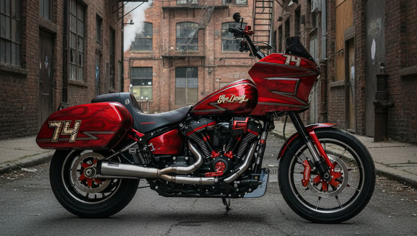 Malparidos 2-1 exhaust system in Titanium - für Harley Davidson M8 Softail - 2018 - 2024 EURO4 Euro5 Auspuffanlage ECE-Typgenehmigung