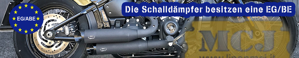 MCJ AUSPUFFANLAGEN MIT MANUELLE ODER ELEKTRISCHE KLAPPENSTEUERUNG