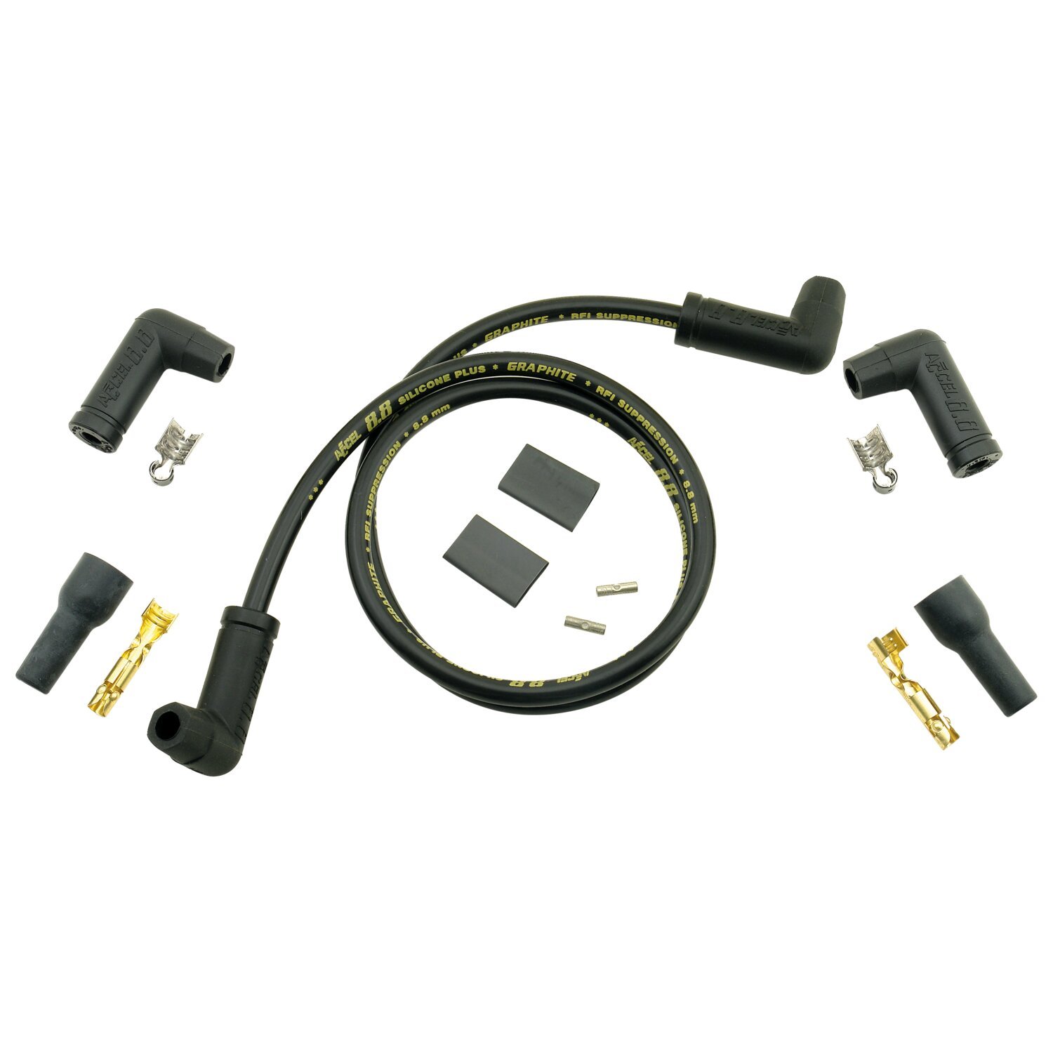 Accel, universal 8.8mm Zündkabel set. schwarz