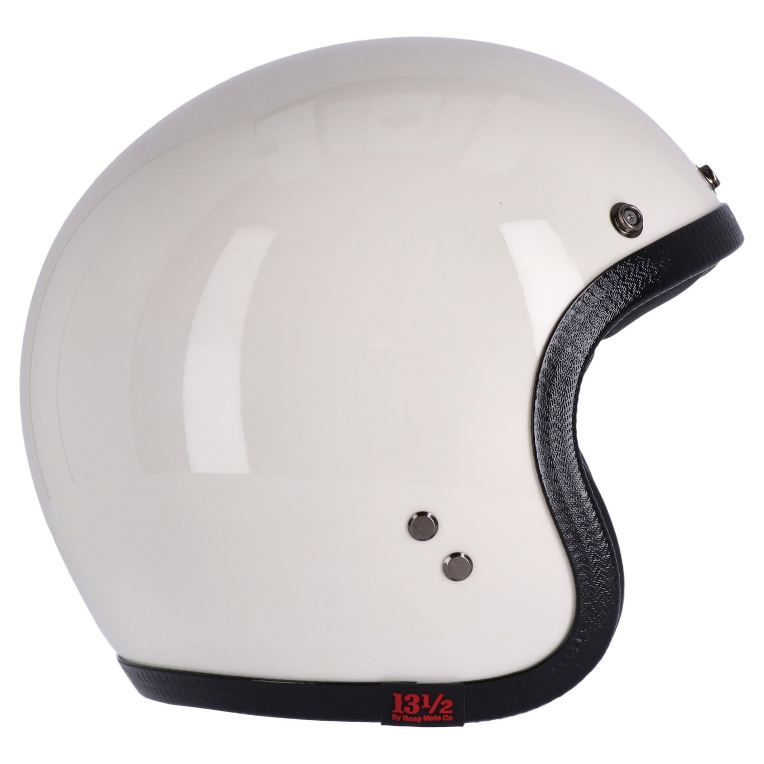 13 1/2 Skull bucket Helm vintage weiß, Größe XS